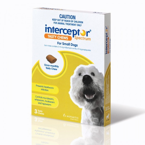INTERCEPTOR SML CHEWS  4-11KG 6s