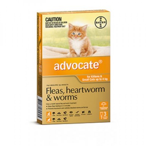 ADVOCATE CAT 0-4KG SML 3s