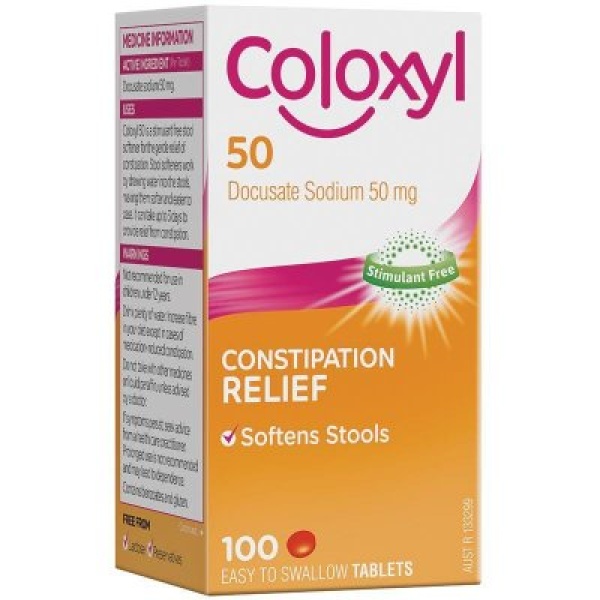 Coloxyl 50mg Tablets