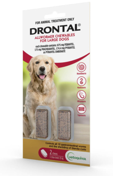 Drontal All wormer 35kg 2's 